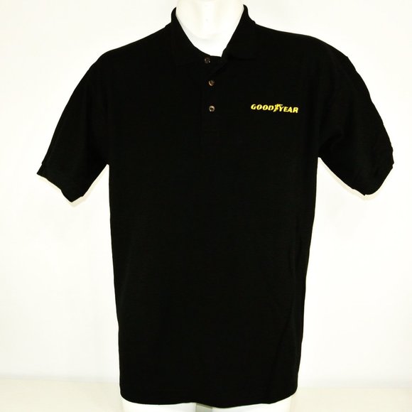 GOODYEAR Tire Automotive Employee Uniform Polo Shirt Black NEW Size XL - Picture 1 of 7